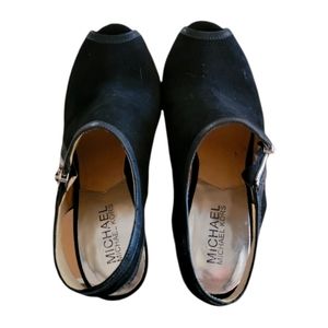 Michael kors open toe blk sz6 Sling Back